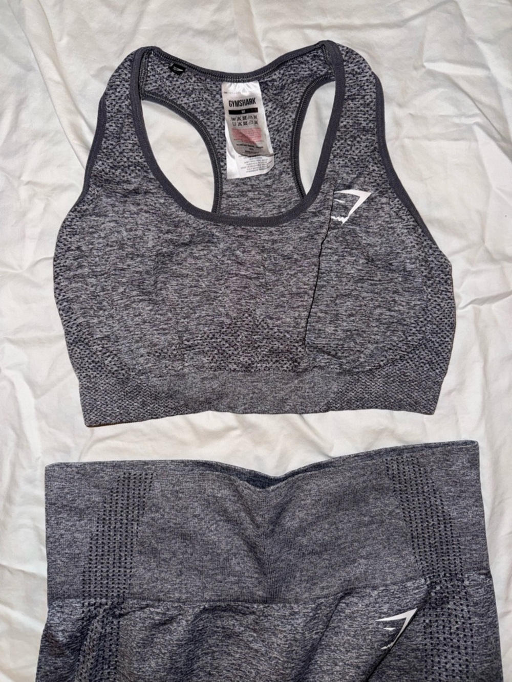Gymshark Seamless Sports Bra in Charcoal Heather Gray